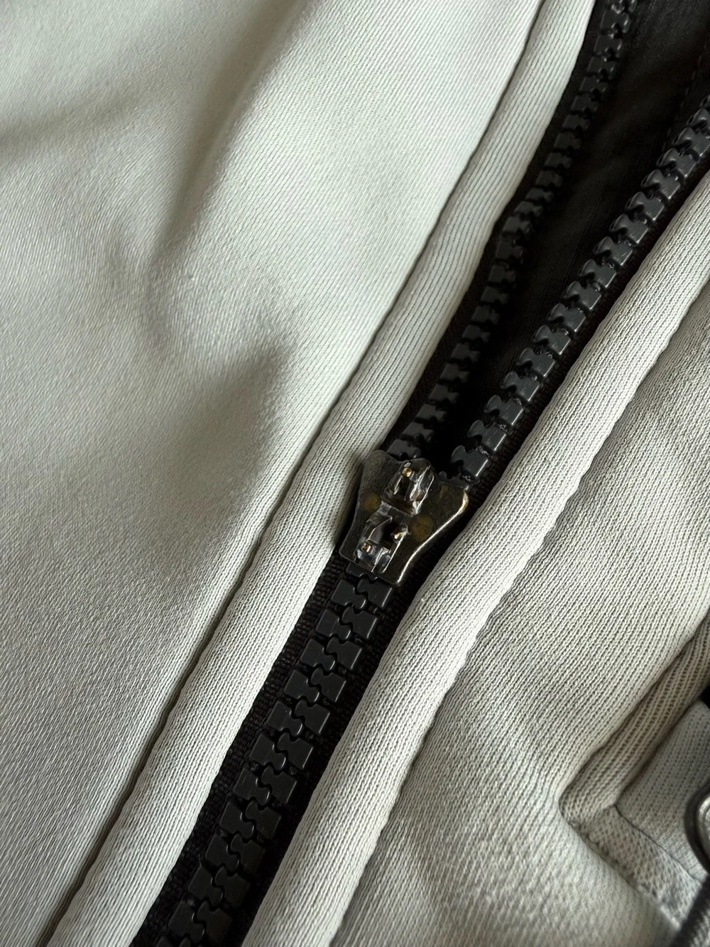 The North Face White and Gray Lightweight Softshell Jacket